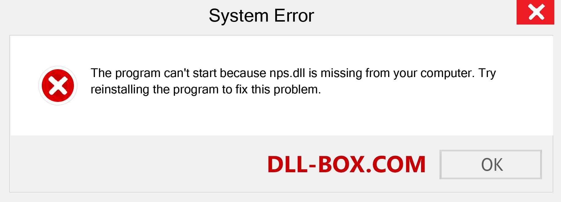  nps.dll file is missing?. Download for Windows 7, 8, 10 - Fix  nps dll Missing Error on Windows, photos, images